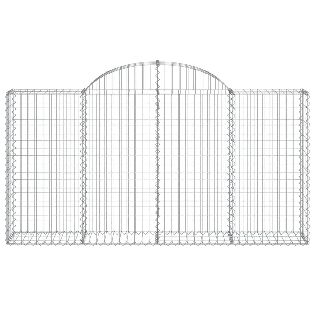 Lučne gabionske košare 8 kom 200x30x100/120cm pocinčano željezo