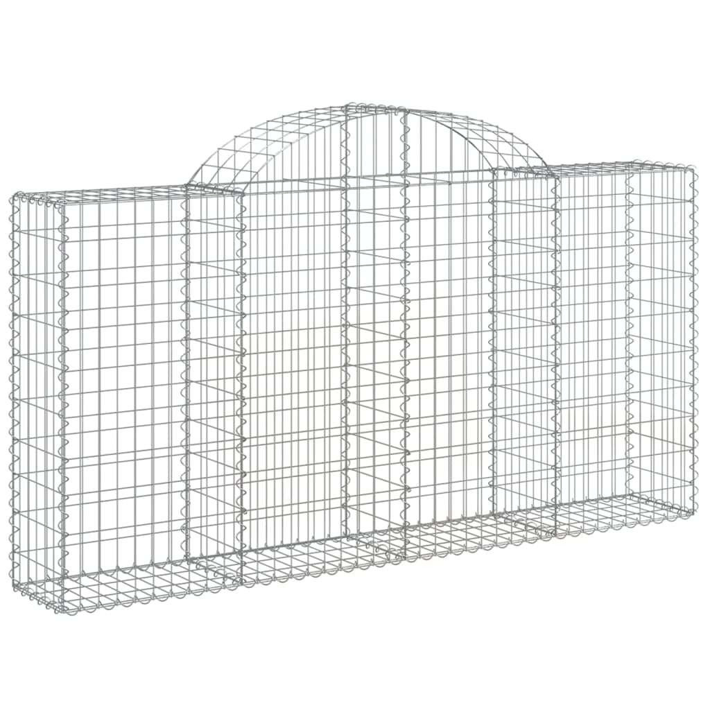 Lučne gabionske košare 15kom 200x30x100/120cm pocinčano željezo