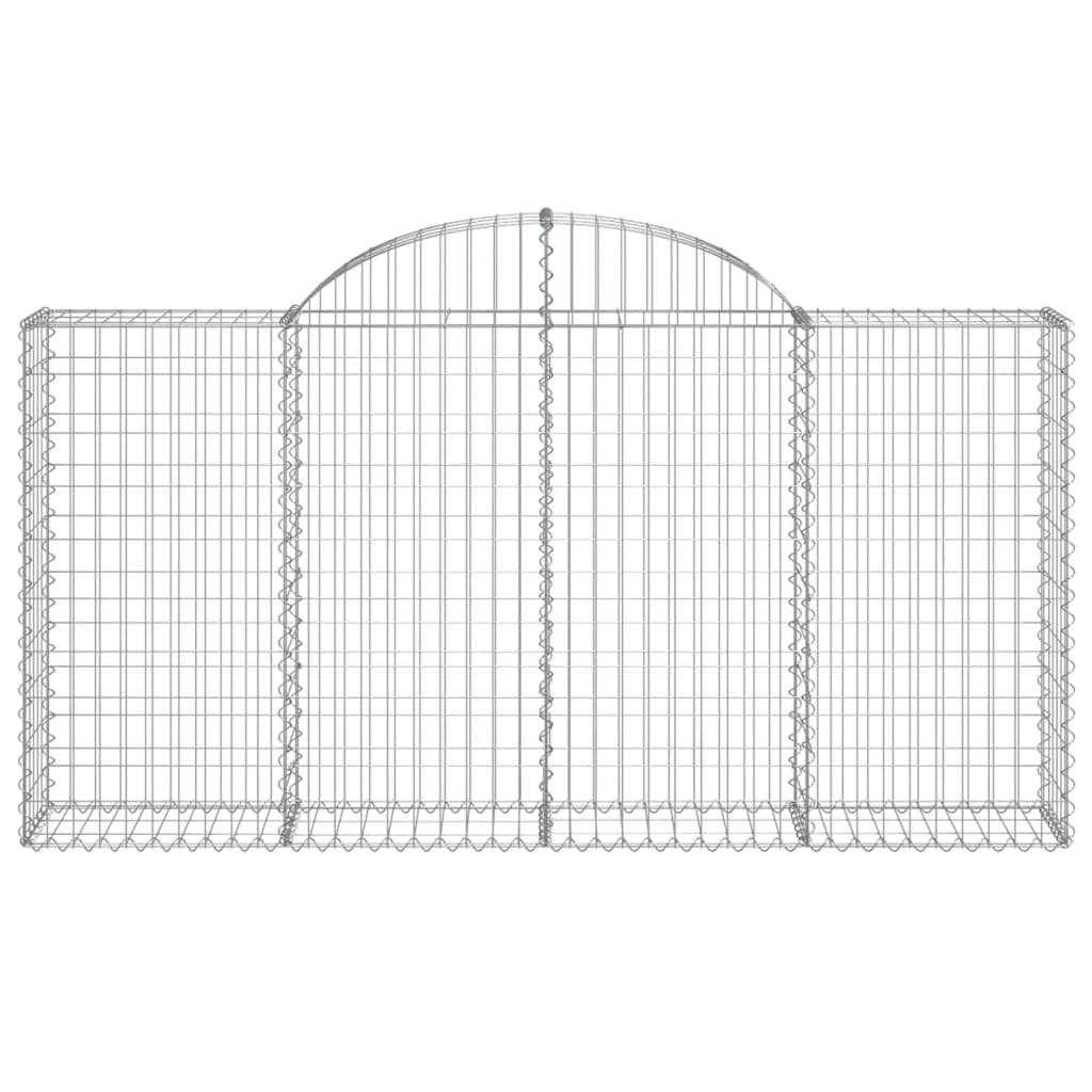 Lučne gabionske košare 15kom 200x30x100/120cm pocinčano željezo