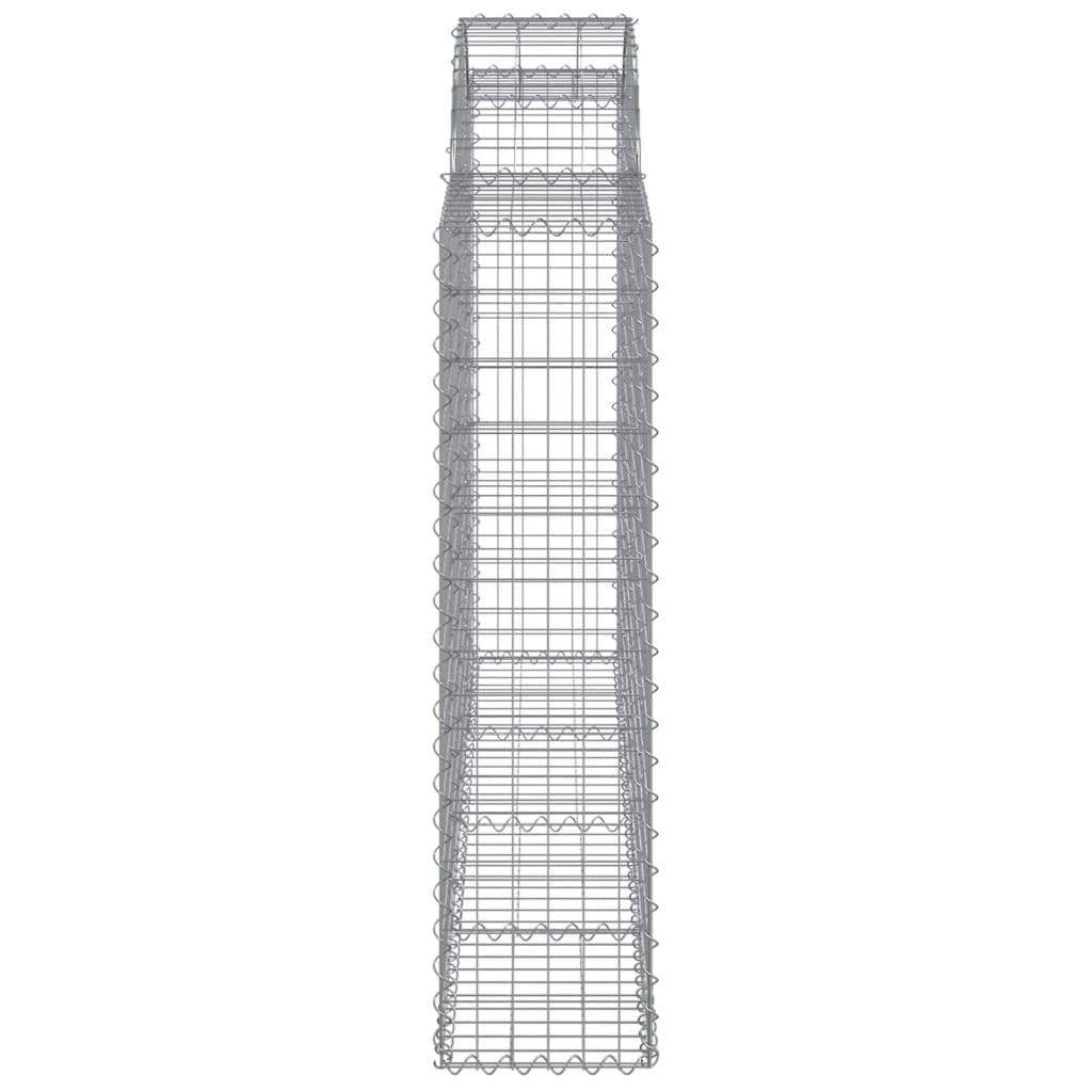 Lučne gabionske košare 3 kom 200x30x120/140cm pocinčano željezo