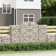 Lučne gabionske košare 14kom 200x30x120/140cm pocinčano željezo