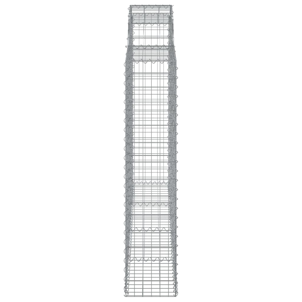 Lučne gabionske košare 11kom 200x30x140/160cm pocinčano željezo