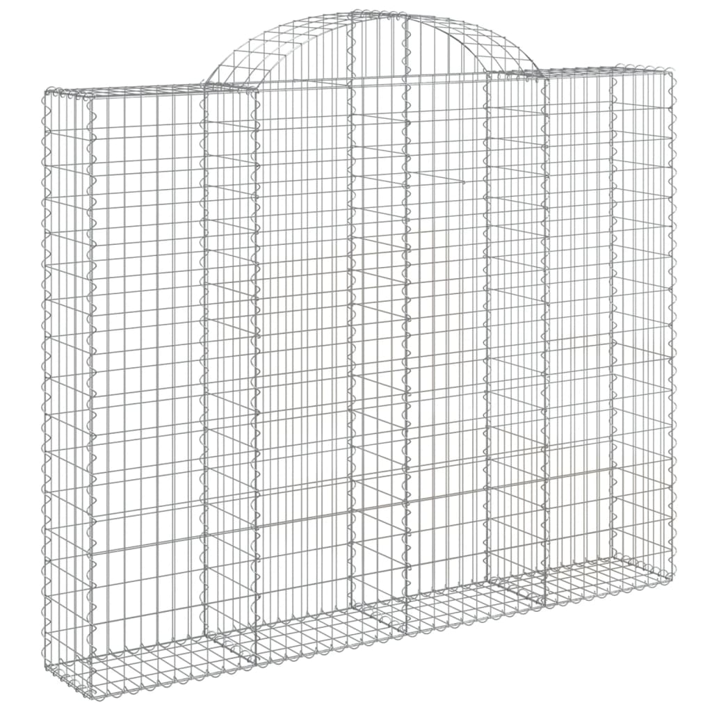 Lučne gabionske košare 2 kom 200x30x160/180cm pocinčano željezo