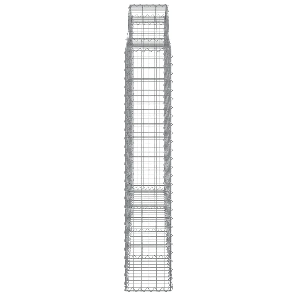 Lučne gabionske košare 2 kom 200x30x160/180cm pocinčano željezo