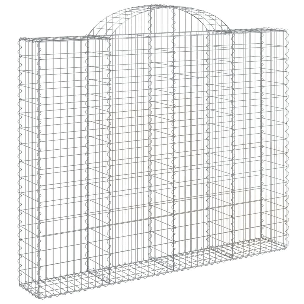Lučne gabionske košare 3 kom 200x30x160/180cm pocinčano željezo