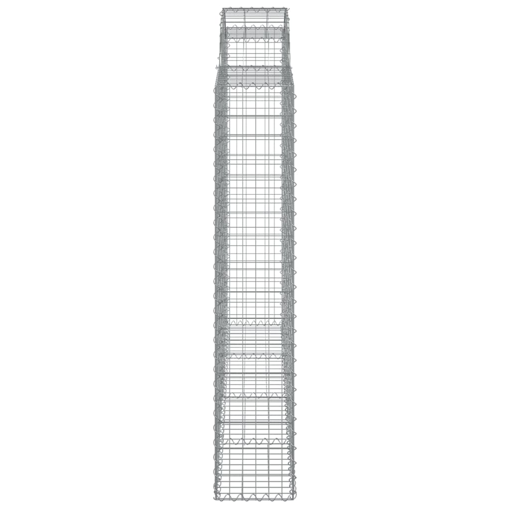 Lučne gabionske košare 5 kom 200x30x160/180cm pocinčano željezo