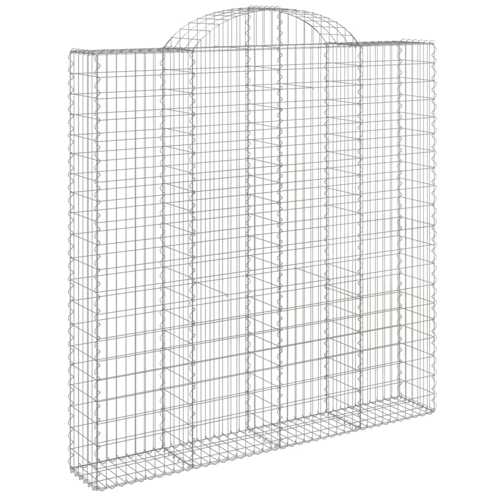 Lučne gabionske košare 2 kom 200x30x200/220cm pocinčano željezo
