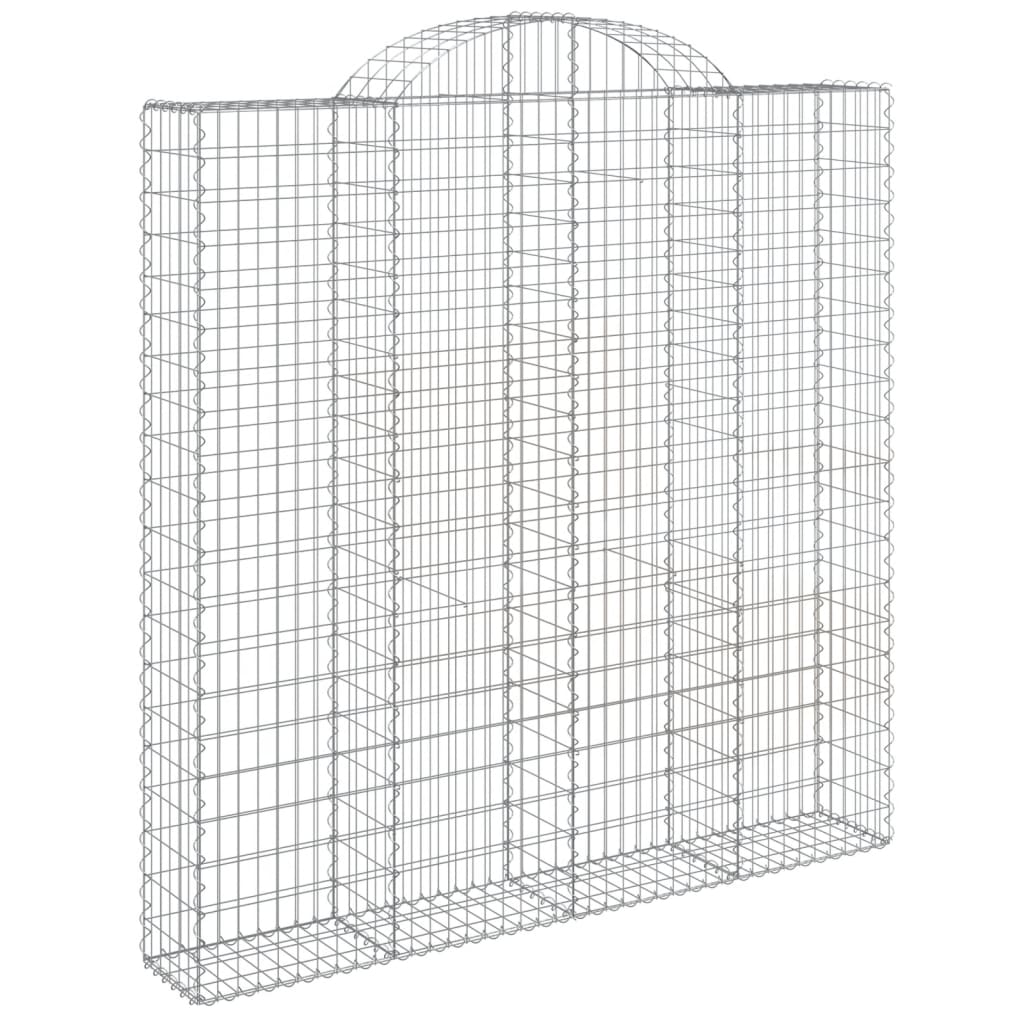 Lučne gabionske košare 4 kom 200x30x200/220cm pocinčano željezo