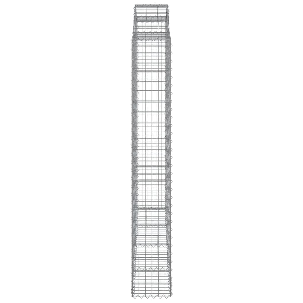 Lučne gabionske košare 4 kom 200x30x200/220cm pocinčano željezo
