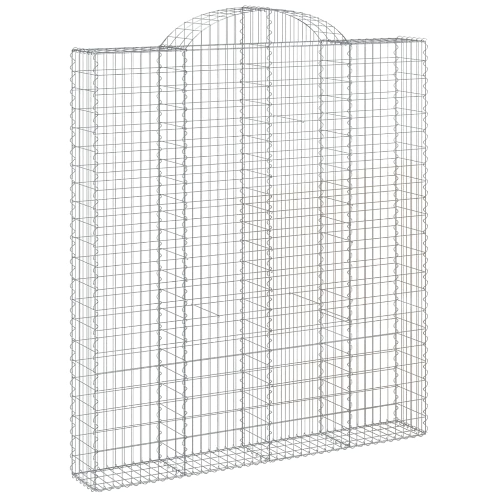 Lučne gabionske košare 7 kom 200x30x220/240cm pocinčano željezo