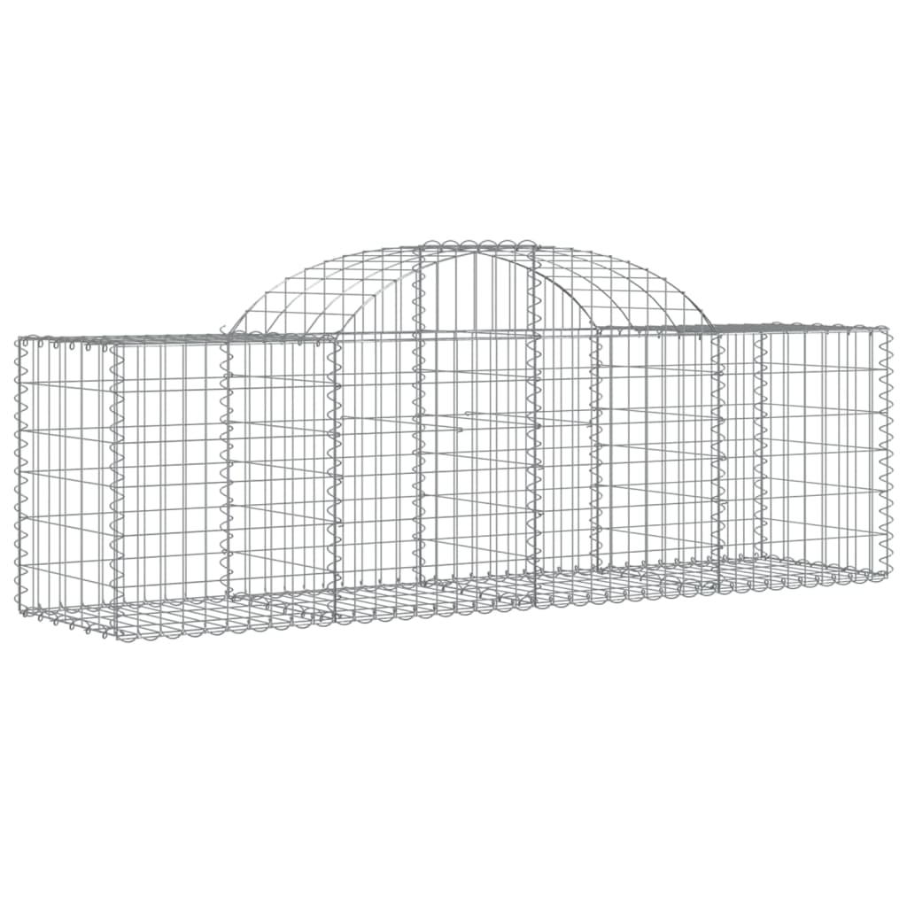 Lučne gabionske košare 11 kom 200x50x60/80 cm pocinčano željezo
