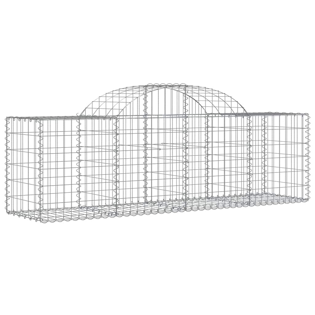 Lučne gabionske košare 12 kom 200x50x60/80 cm pocinčano željezo