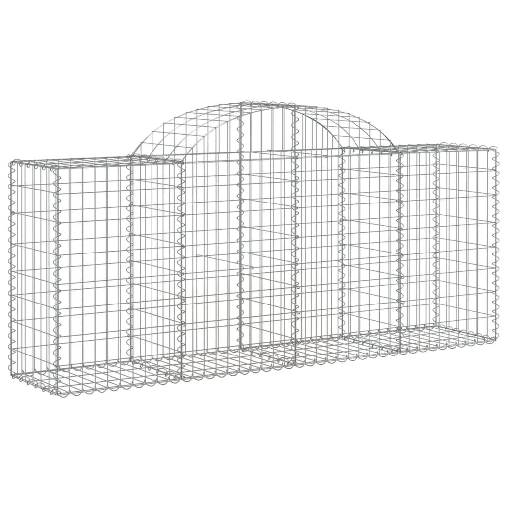 Lučne gabionske košare 12 kom 200x50x80/100cm pocinčano željezo
