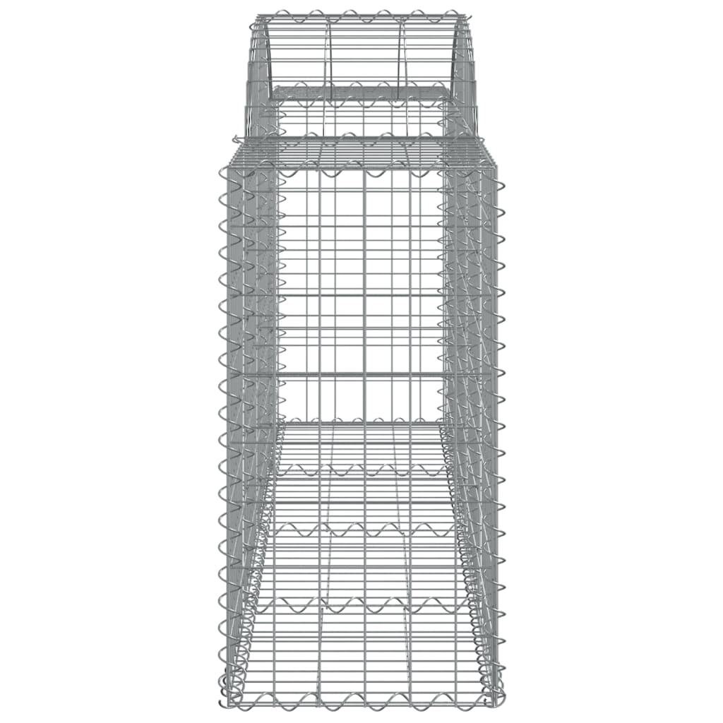 Lučne gabionske košare 12 kom 200x50x80/100cm pocinčano željezo