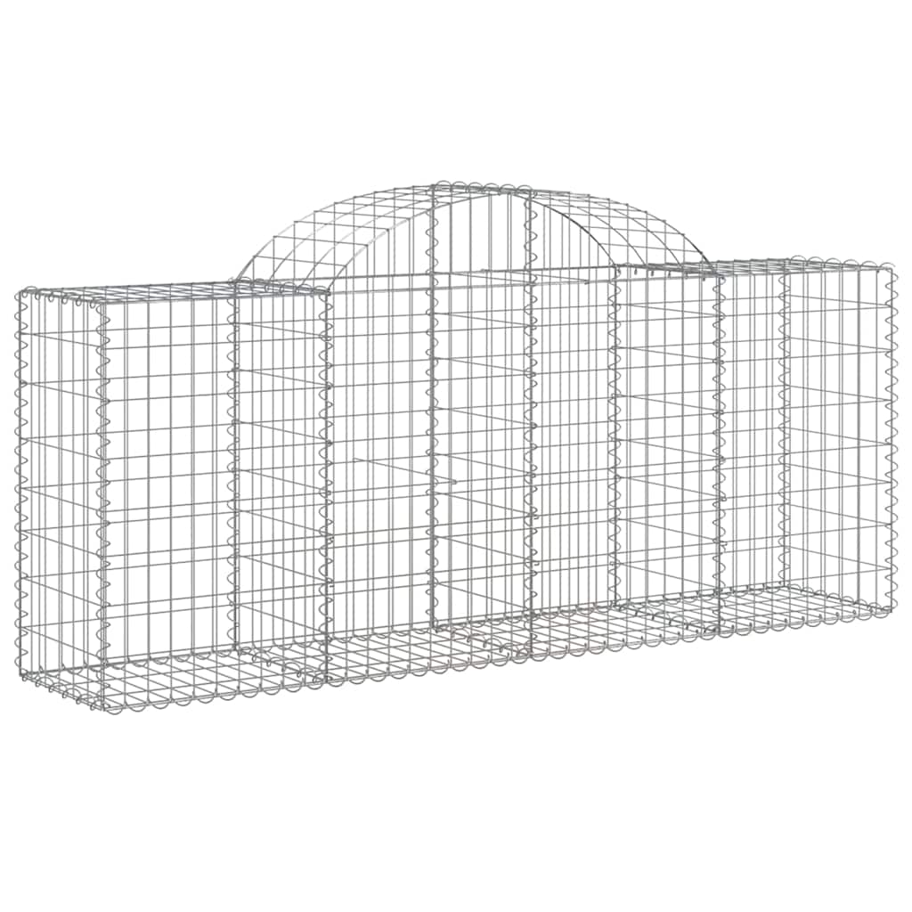 Lučne gabionske košare 13 kom 200x50x80/100cm pocinčano željezo