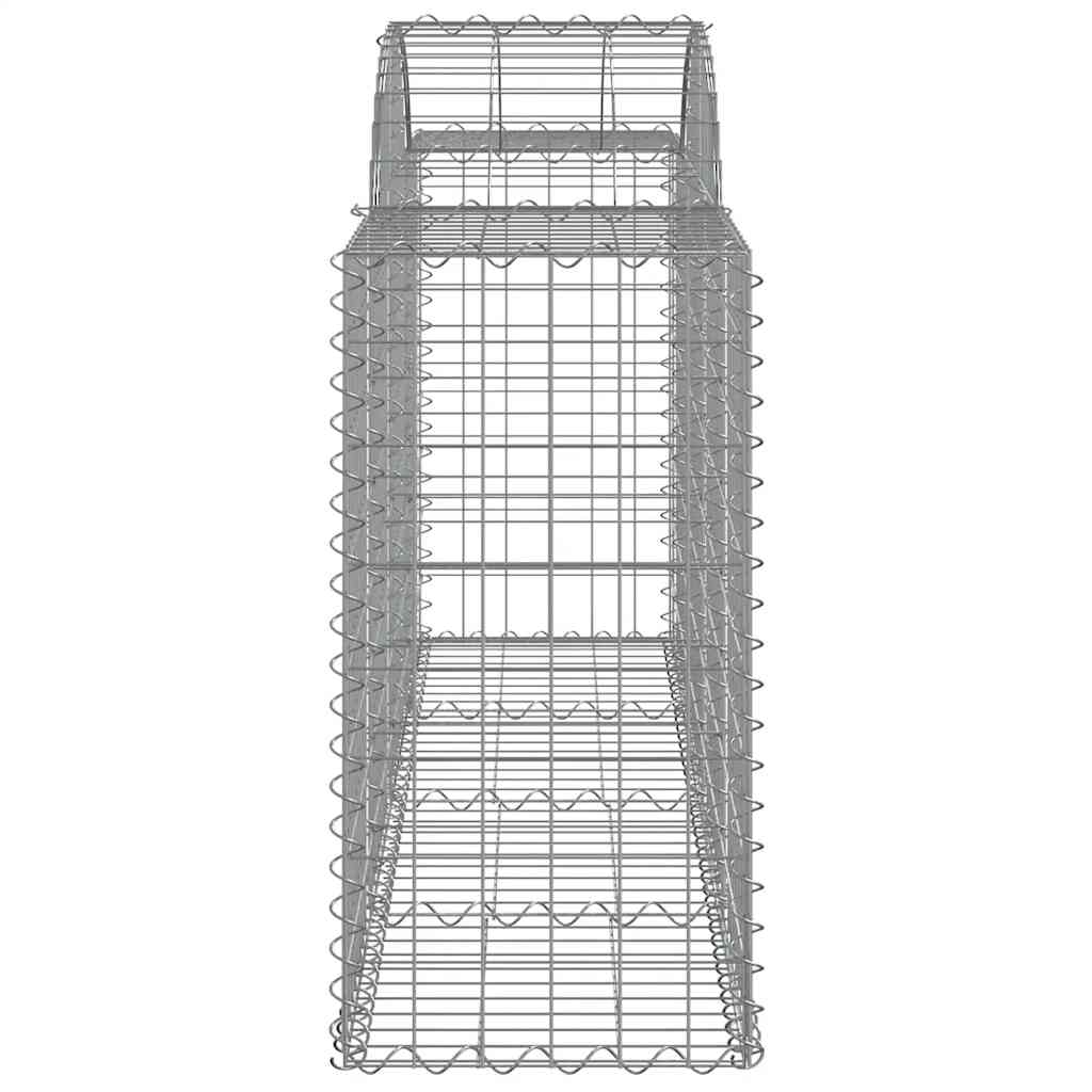 Lučne gabionske košare 13 kom 200x50x80/100cm pocinčano željezo