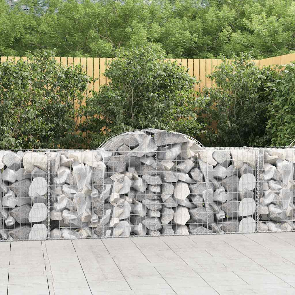 Lučne gabionske košare 13 kom 200x50x80/100cm pocinčano željezo