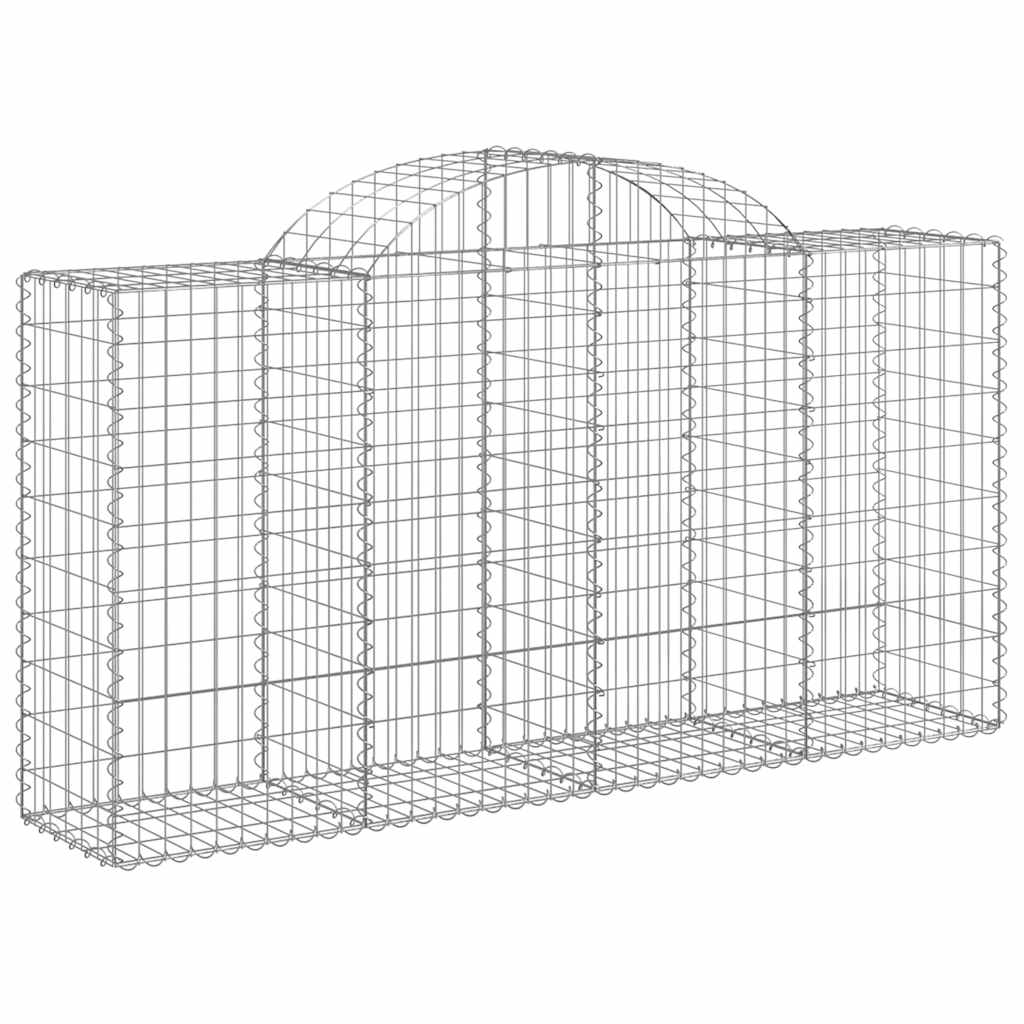 Lučne gabionske košare 8 kom 200x50x100/120cm pocinčano željezo