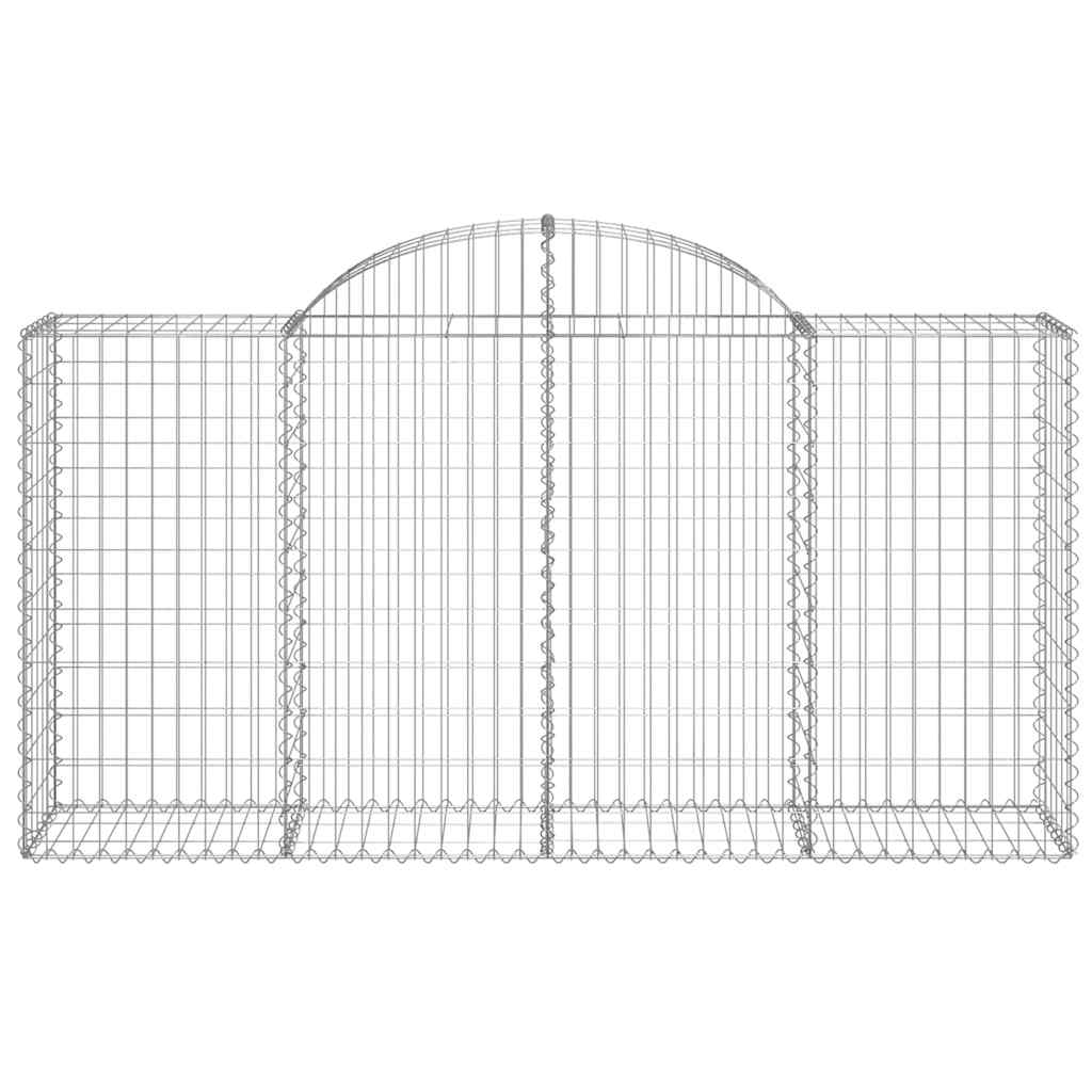 Lučne gabionske košare 8 kom 200x50x100/120cm pocinčano željezo