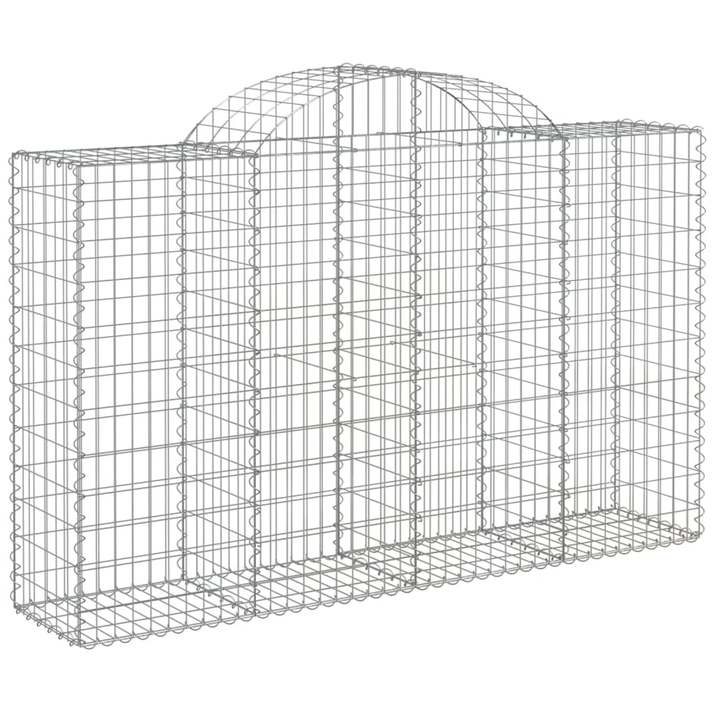 Lučne gabionske košare 5 kom 200x50x120/140cm pocinčano željezo