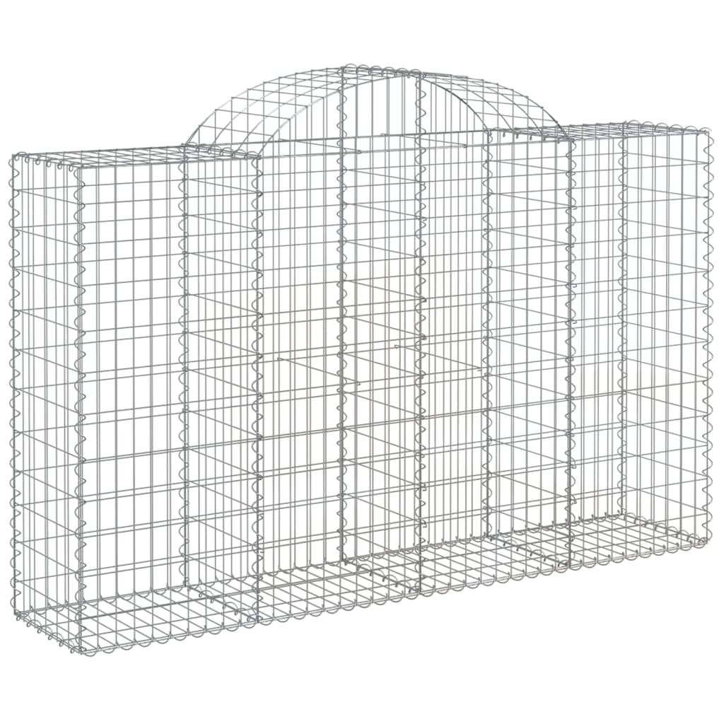Lučne gabionske košare 30kom 200x50x120/140cm pocinčano željezo