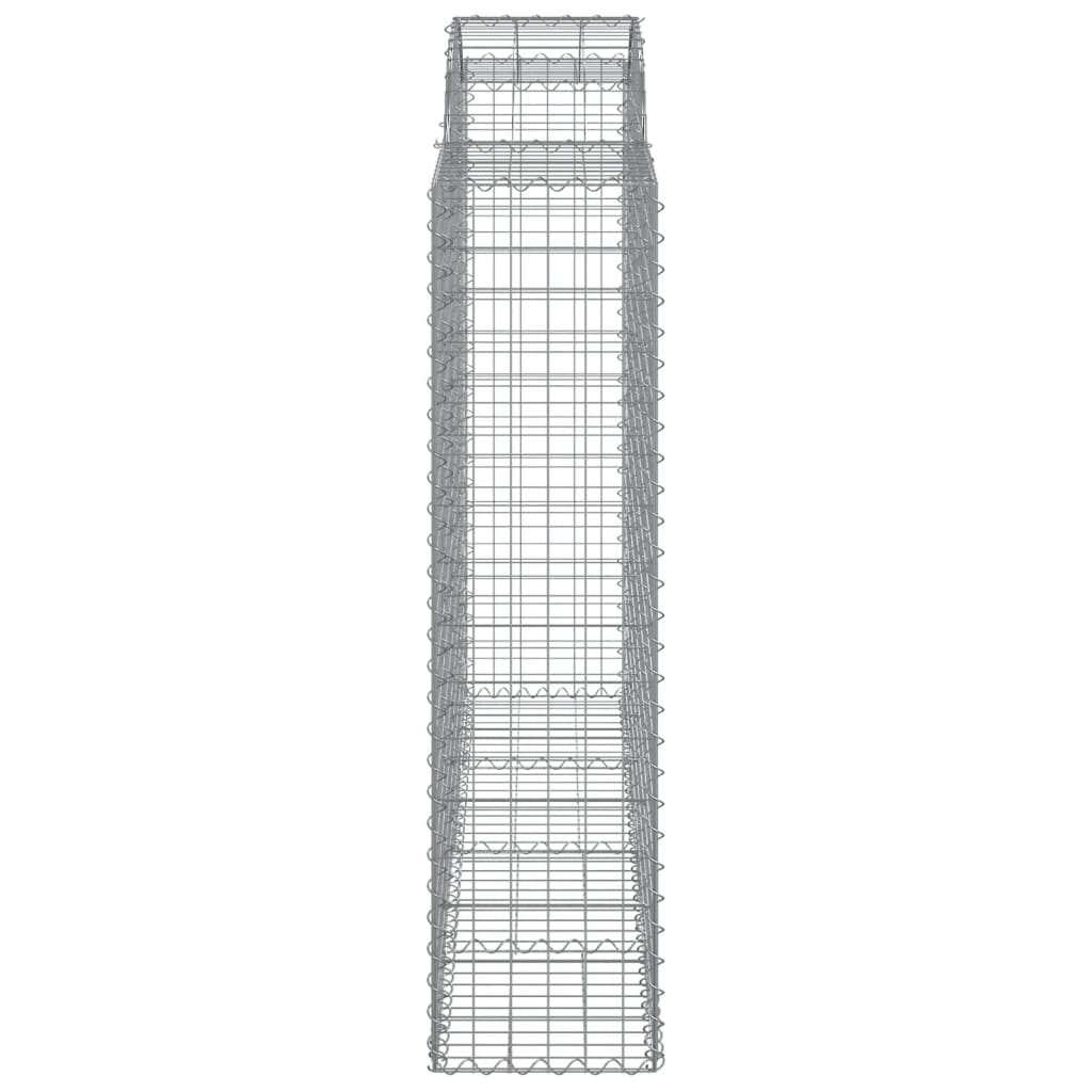Lučne gabionske košare 5 kom 200x50x160/180cm pocinčano željezo