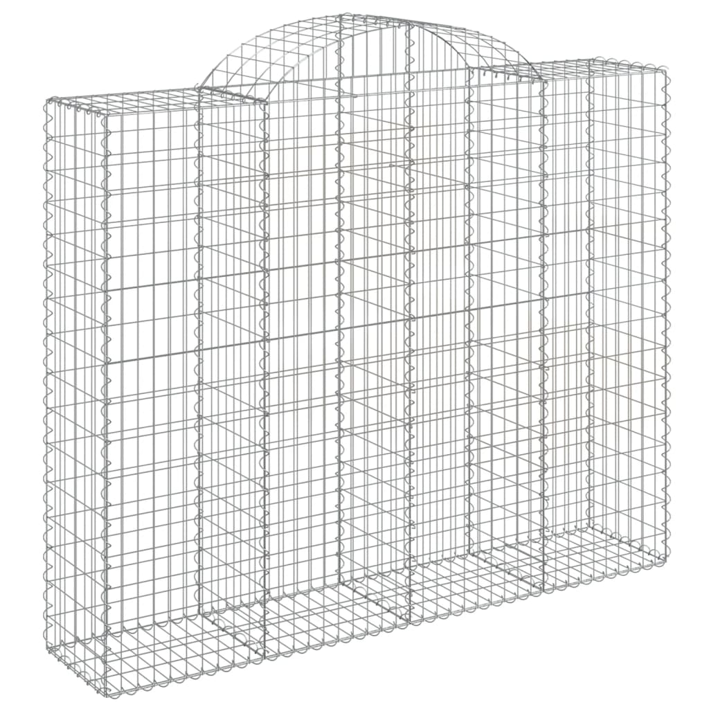 Lučne gabionske košare 10kom 200x50x160/180cm pocinčano željezo