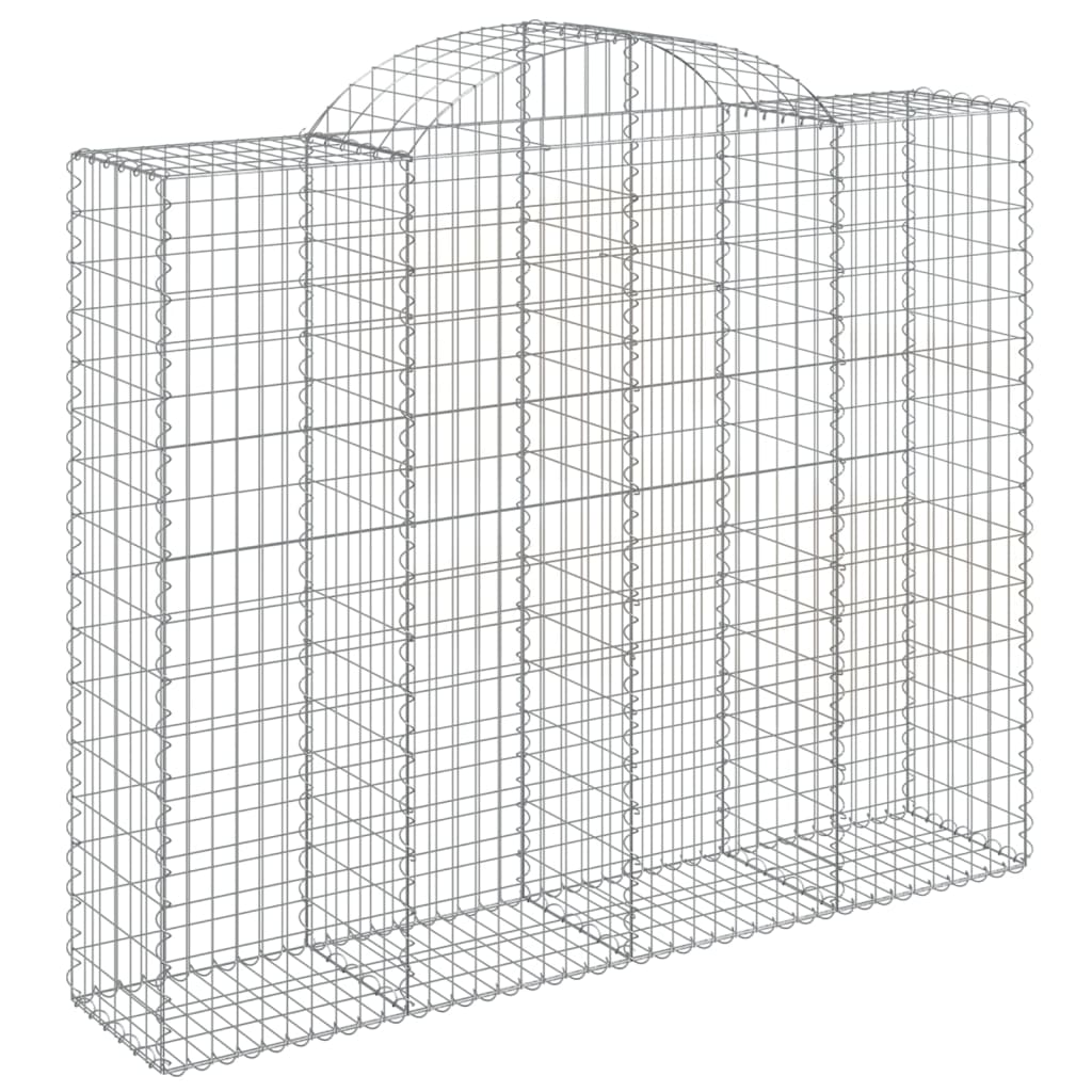 Lučne gabionske košare 18kom 200x50x160/180cm pocinčano željezo