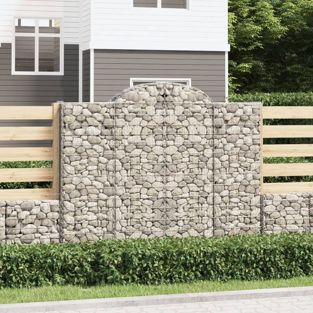 Lučne gabionske košare 18kom 200x50x160/180cm pocinčano željezo