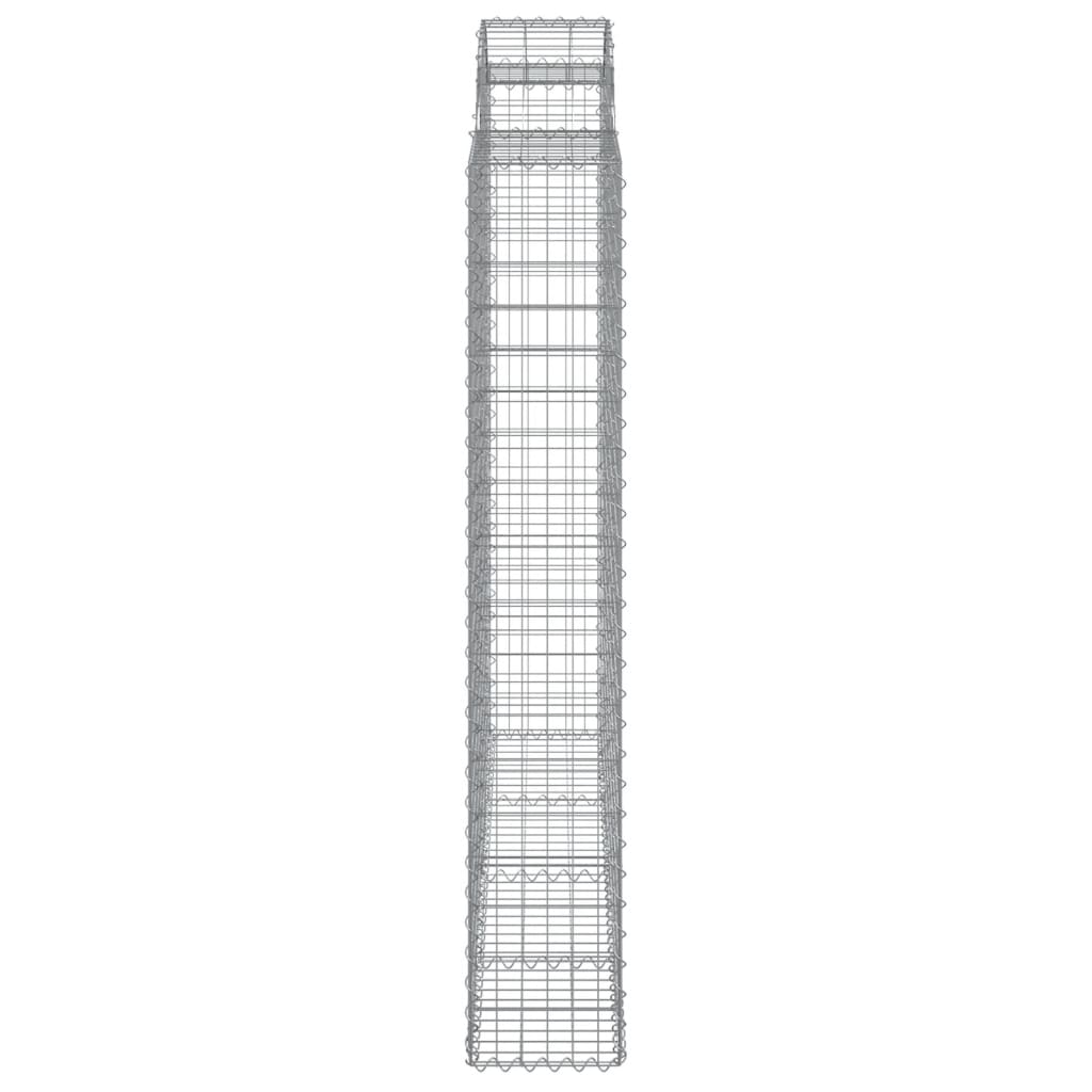 Lučne gabionske košare 7 kom 200x50x180/200cm pocinčano željezo