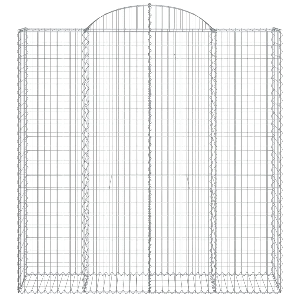 Lučne gabionske košare 5 kom 200x50x200/220cm pocinčano željezo