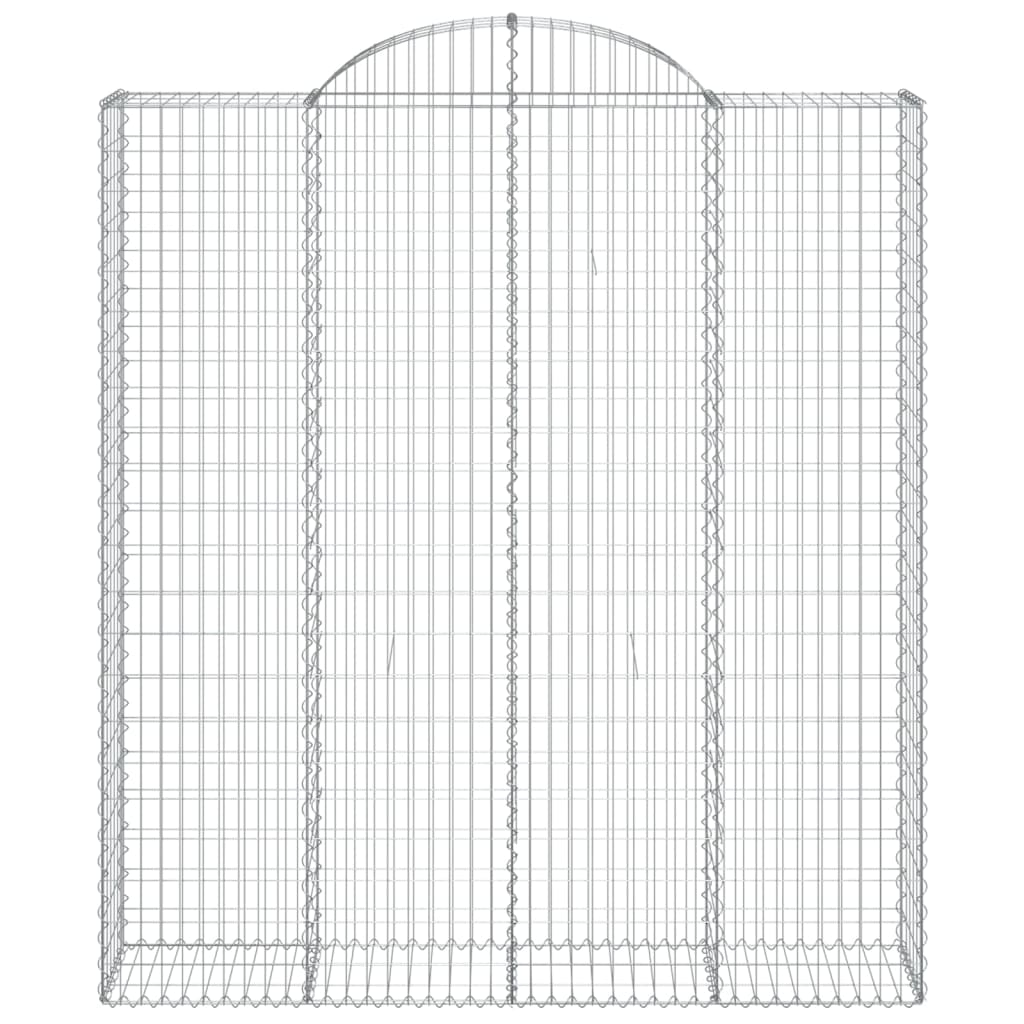 Lučne gabionske košare 15kom 200x50x220/240cm pocinčano željezo