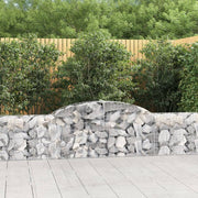 Lučne gabionske košare 2 kom 300x30x60/80 cm pocinčano željezo