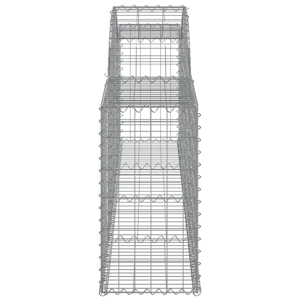 Lučne gabionske košare 10 kom 300x30x60/80 cm pocinčano željezo
