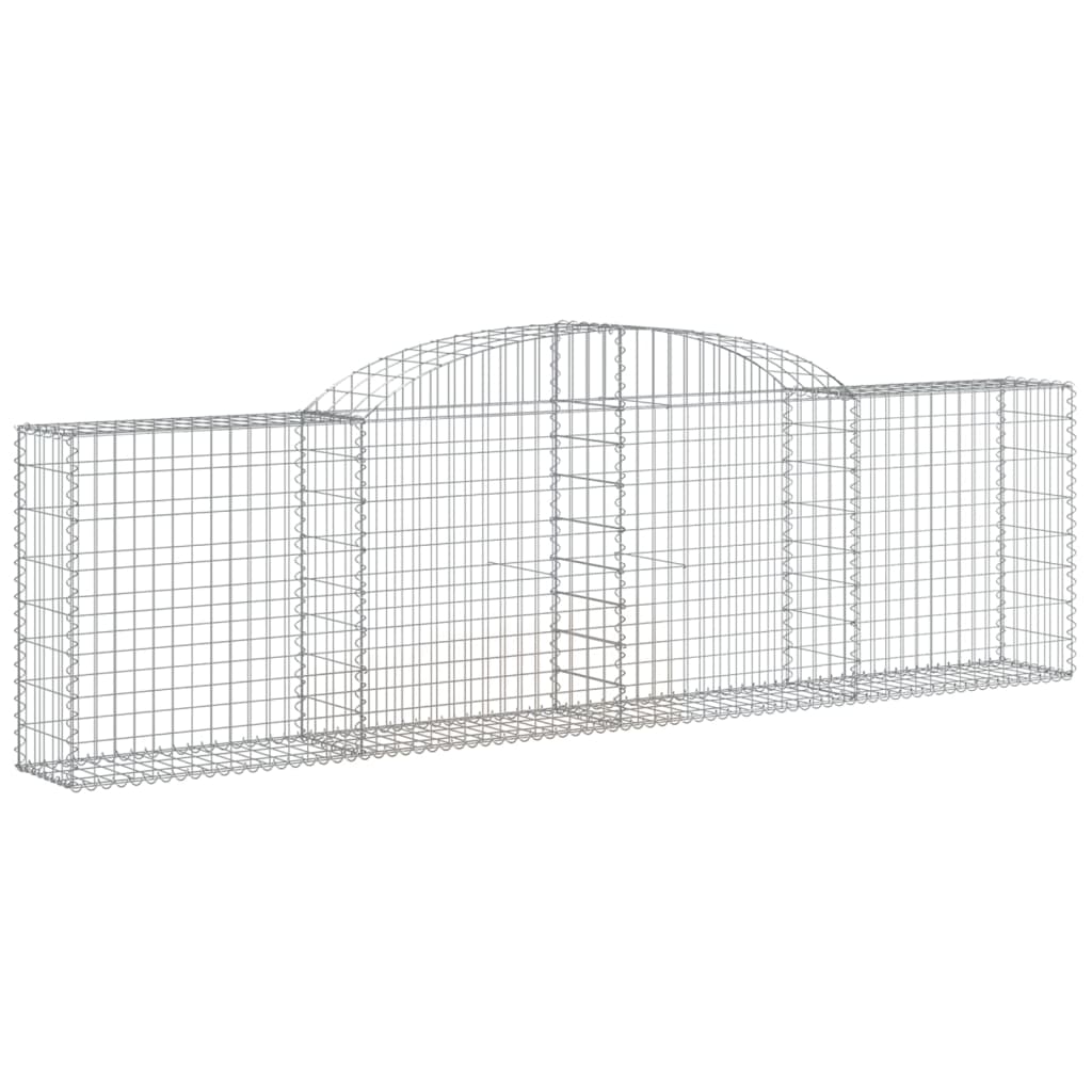 Lučne gabionske košare 2 kom 300x30x80/100 cm pocinčano željezo