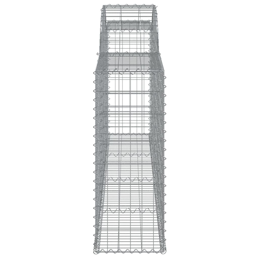 Lučne gabionske košare 2 kom 300x30x80/100 cm pocinčano željezo