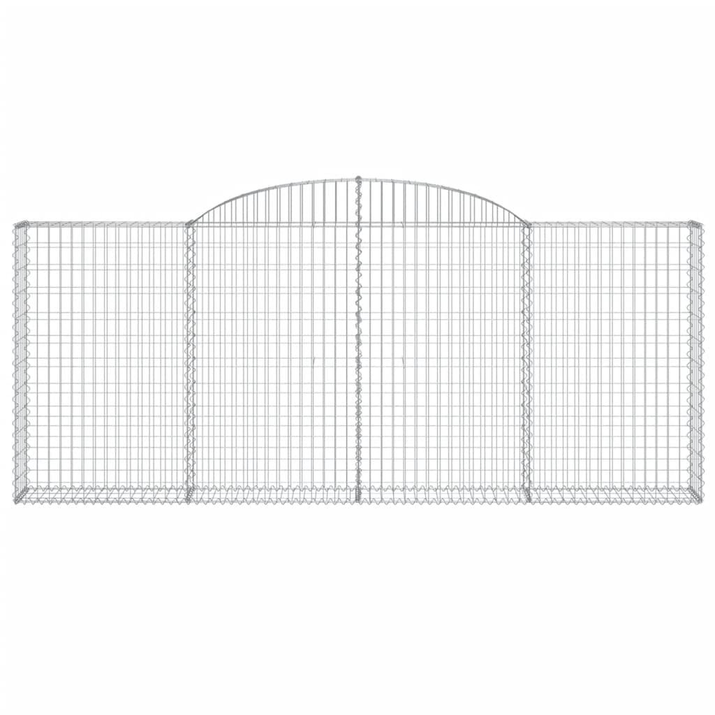 Lučne gabionske košare 12kom 300x30x120/140cm pocinčano željezo