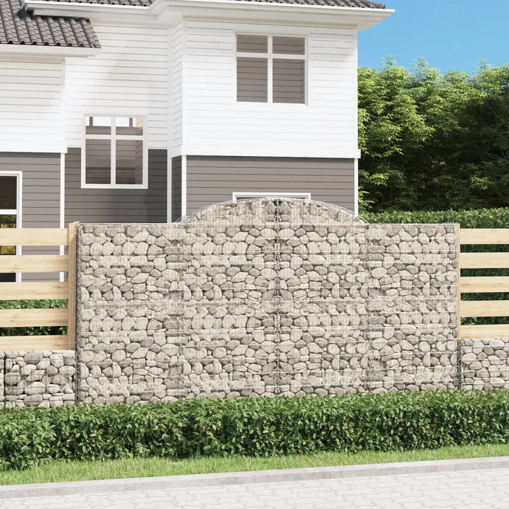 Lučne gabionske košare 3 kom 300x30x160/180cm pocinčano željezo