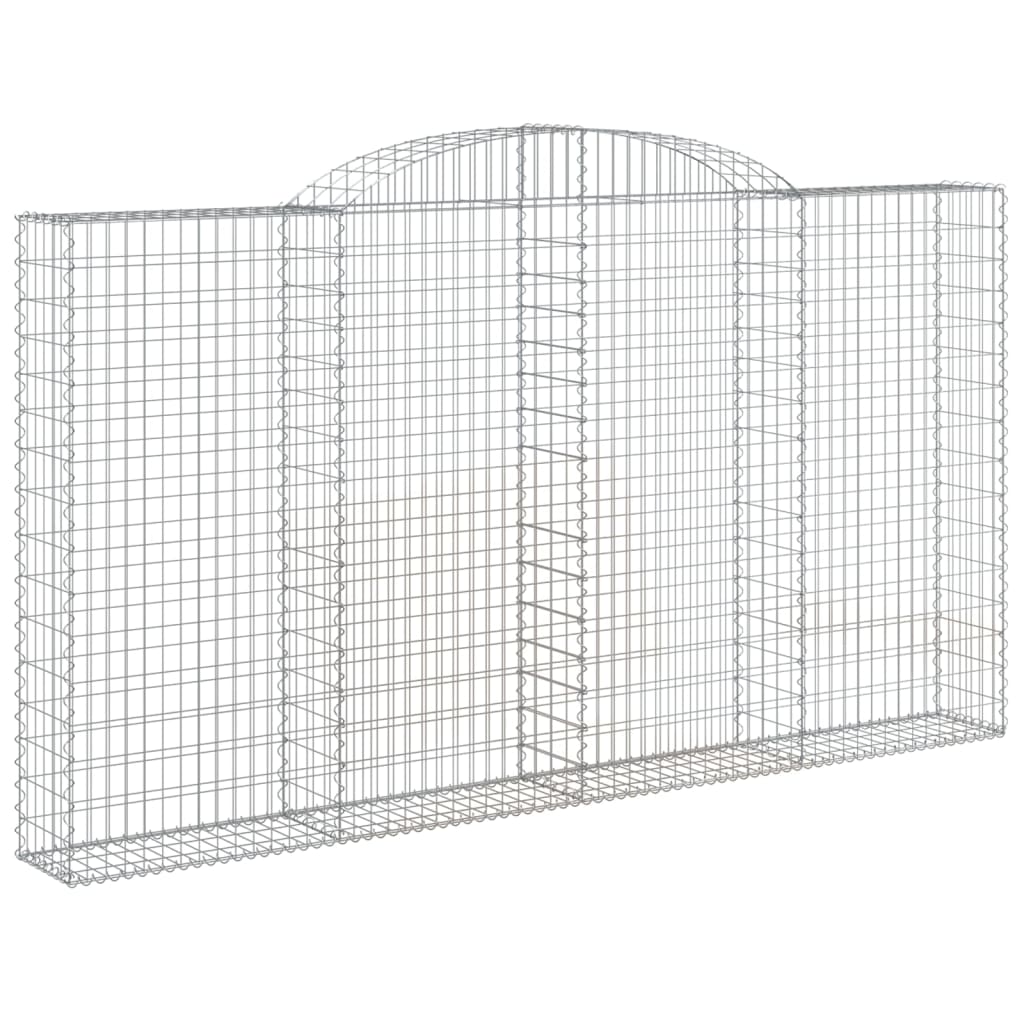 Lučne gabionske košare 4 kom 300x30x160/180cm pocinčano željezo
