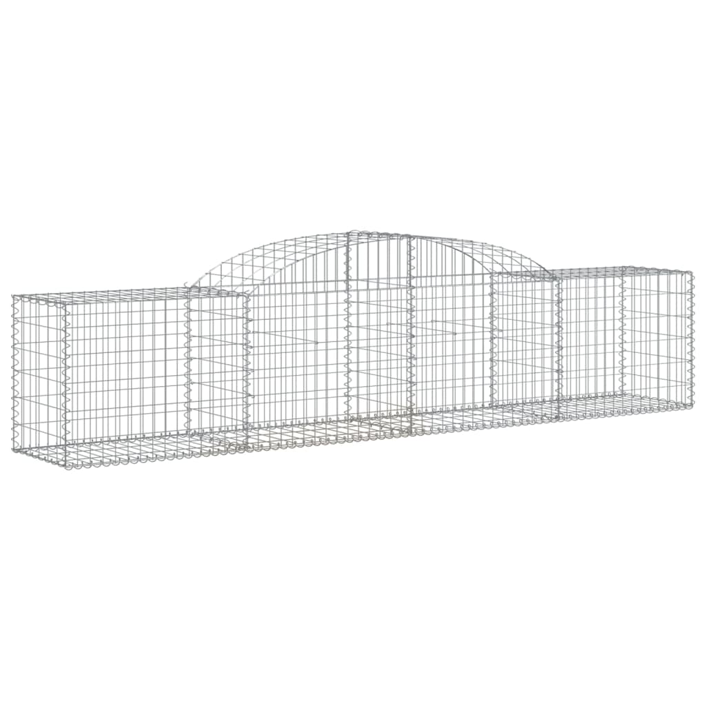 Lučne gabionske košare 2 kom 300x50x60/80 cm pocinčano željezo