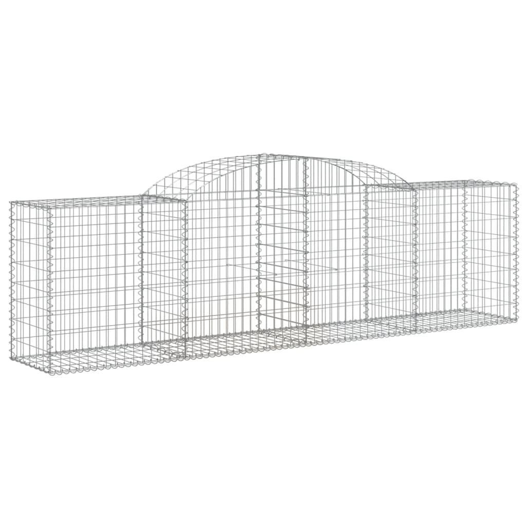 Lučne gabionske košare 3 kom 300x50x80/100 cm pocinčano željezo