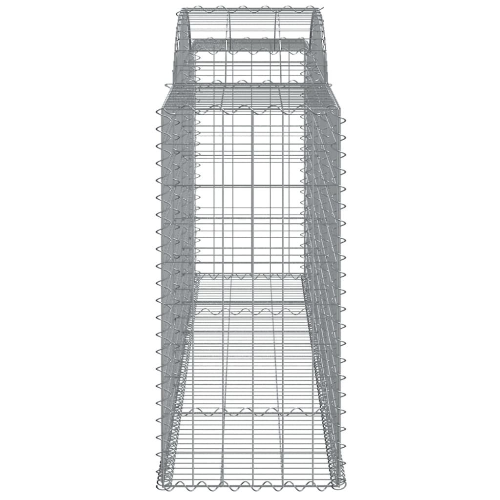 Lučne gabionske košare 17kom 300x50x100/120cm pocinčano željezo