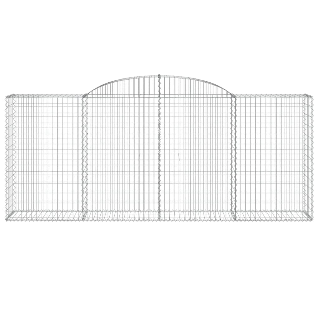 Lučne gabionske košare 5 kom 300x50x120/140cm pocinčano željezo