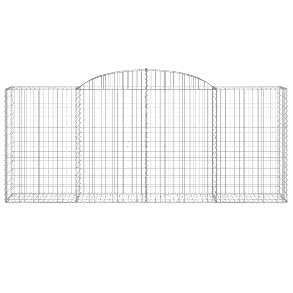 Lučne gabionske košare 15kom 300x50x120/140cm pocinčano željezo