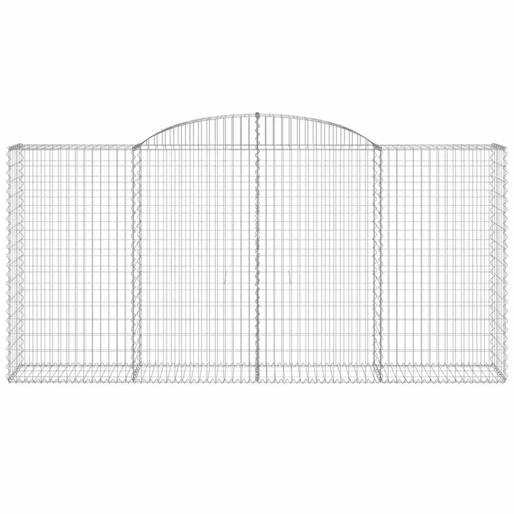 Lučne gabionske košare 2 kom 300x50x140/160cm pocinčano željezo