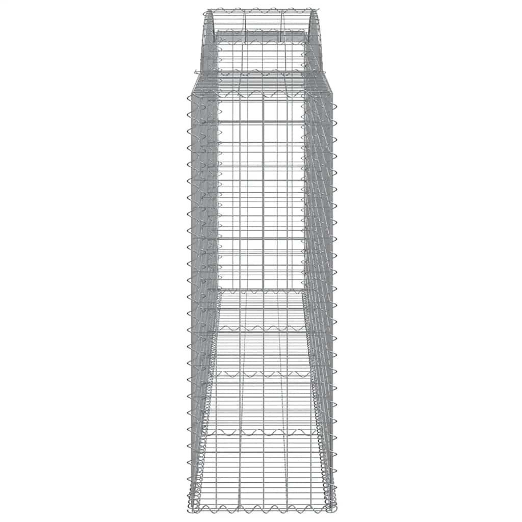 Lučne gabionske košare 2 kom 300x50x140/160cm pocinčano željezo