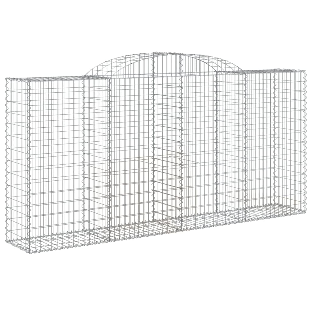 Lučne gabionske košare 4 kom 300x50x140/160cm pocinčano željezo