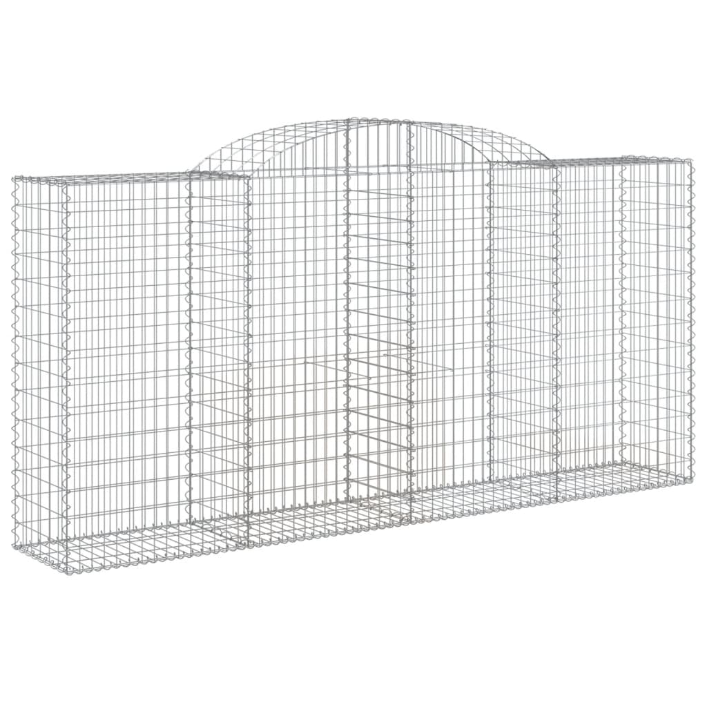 Lučne gabionske košare 7 kom 300x50x140/160cm pocinčano željezo