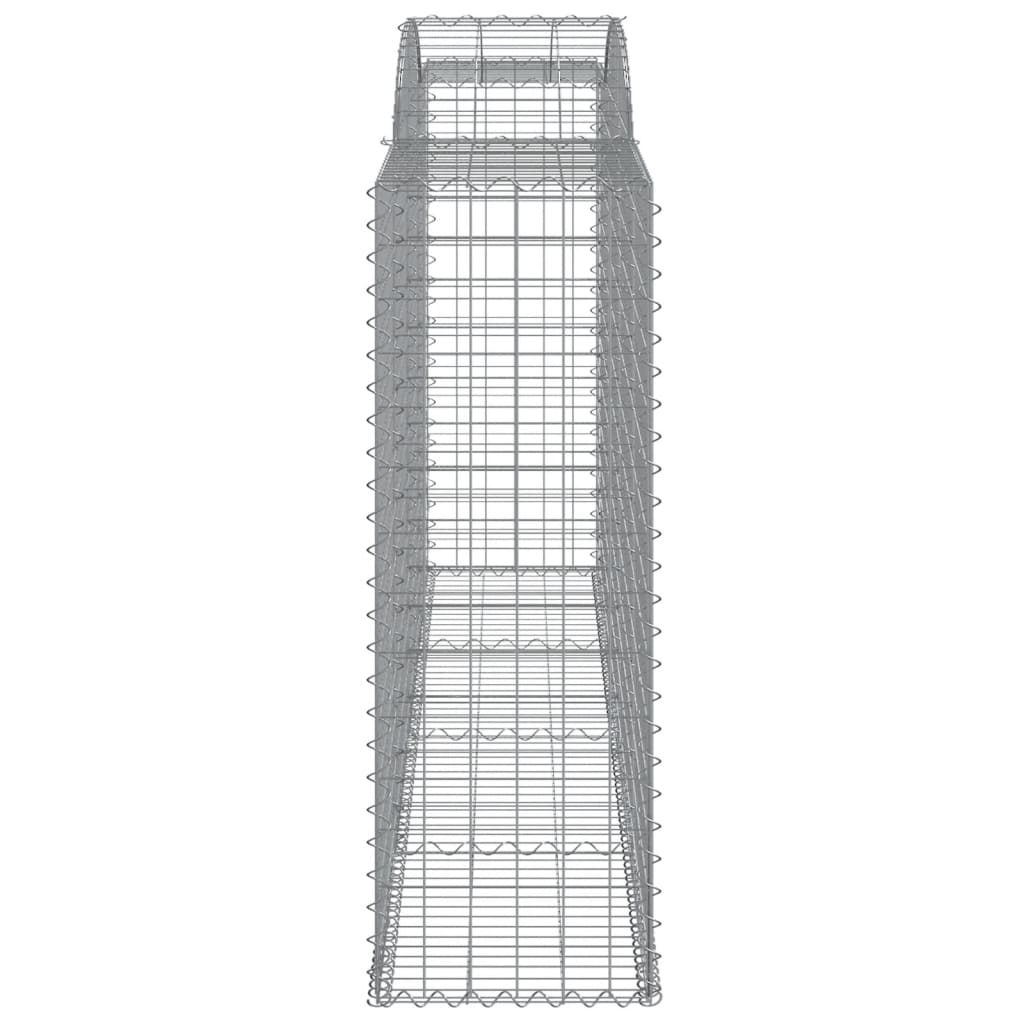 Lučne gabionske košare 25kom 300x50x140/160cm pocinčano željezo