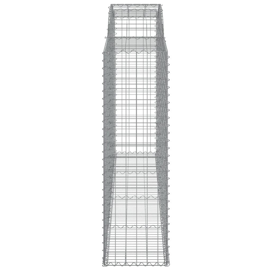 Lučne gabionske košare 4 kom 300x50x160/180cm pocinčano željezo